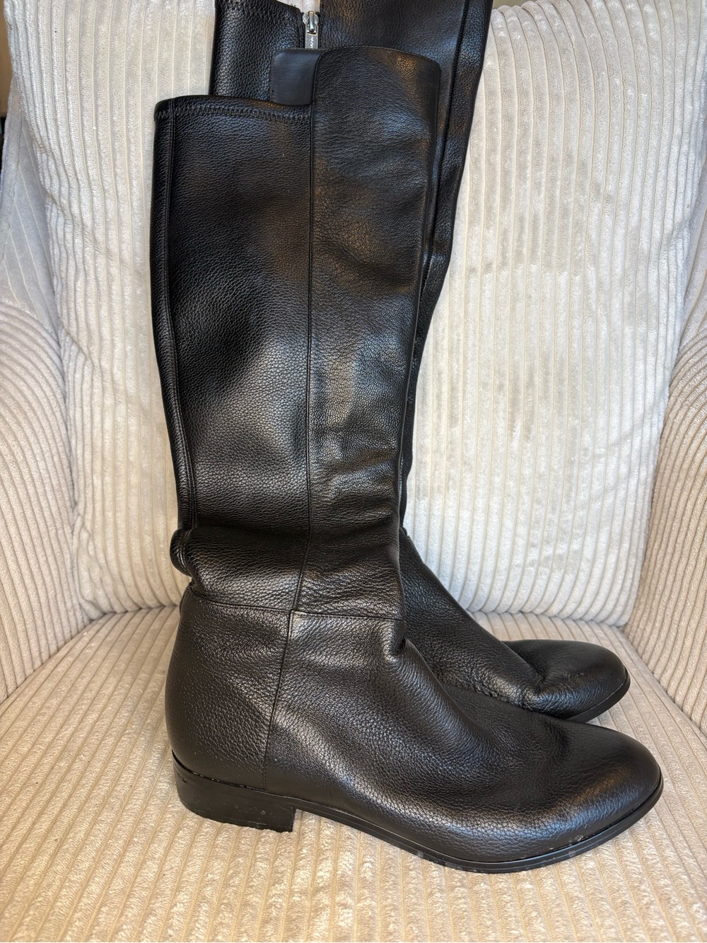Michael Kors Tall Black Leather Boots